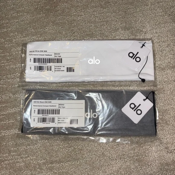 Alo Performance Conquer Headband Black NWT - Picture 4 of 4